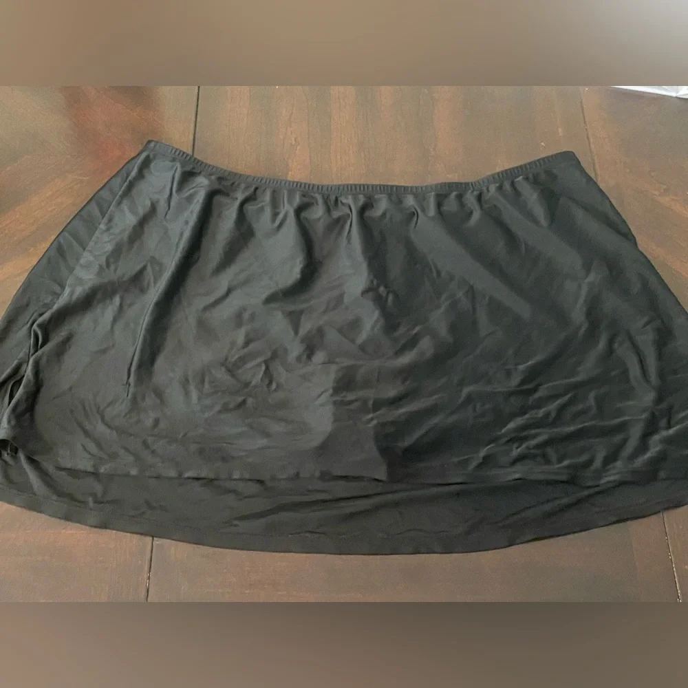 Women's Black Simply Cacique Swim Dress w/ Briefs Size 24